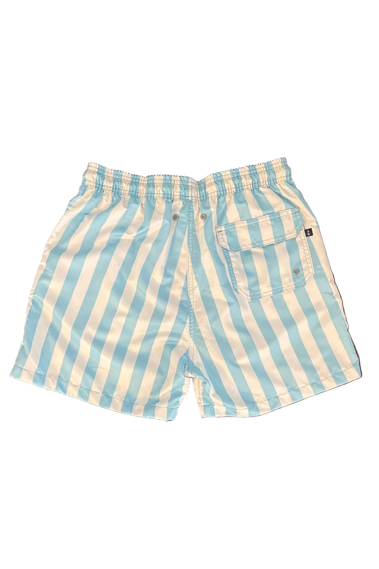 Light Blue Striped Shorts