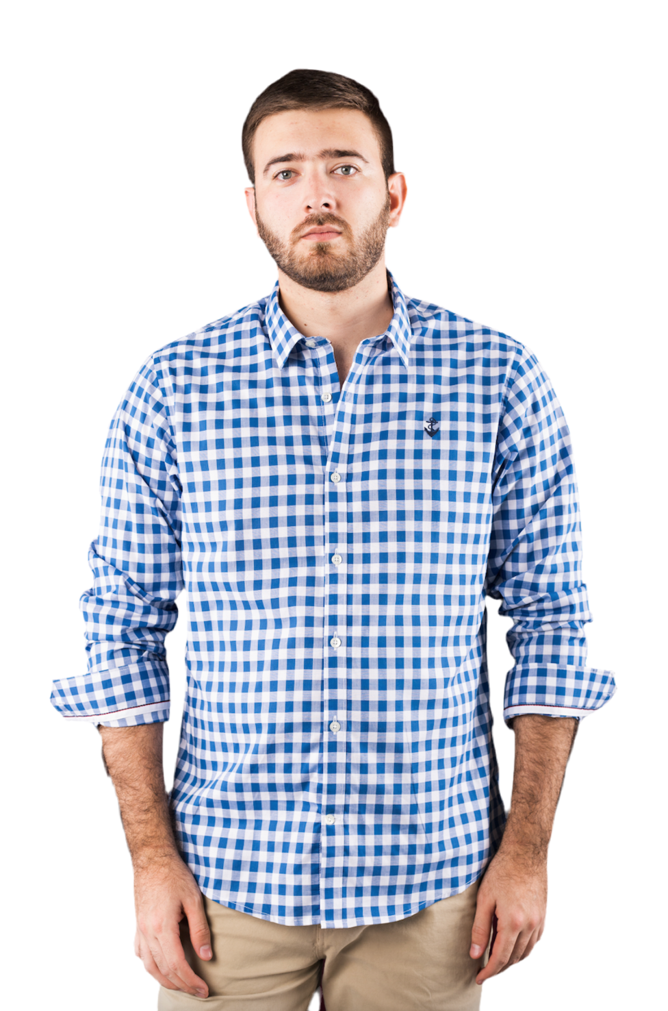 Camisa de cuadros azul on sale