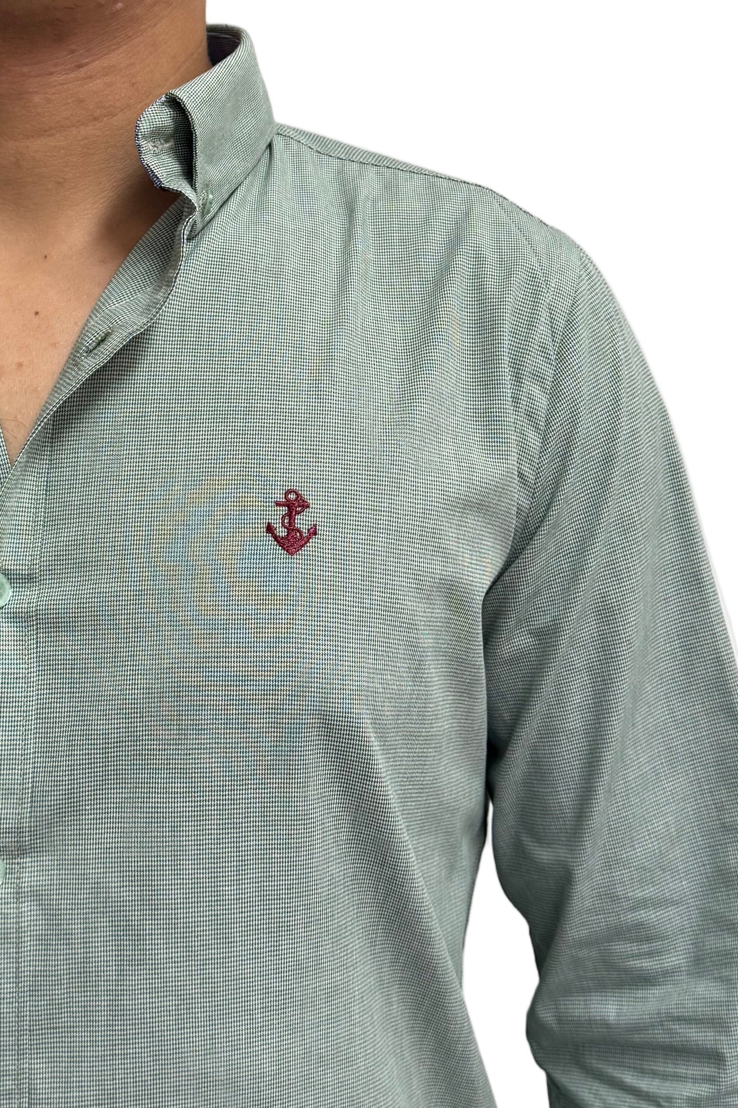 Camisa Punteado Verde