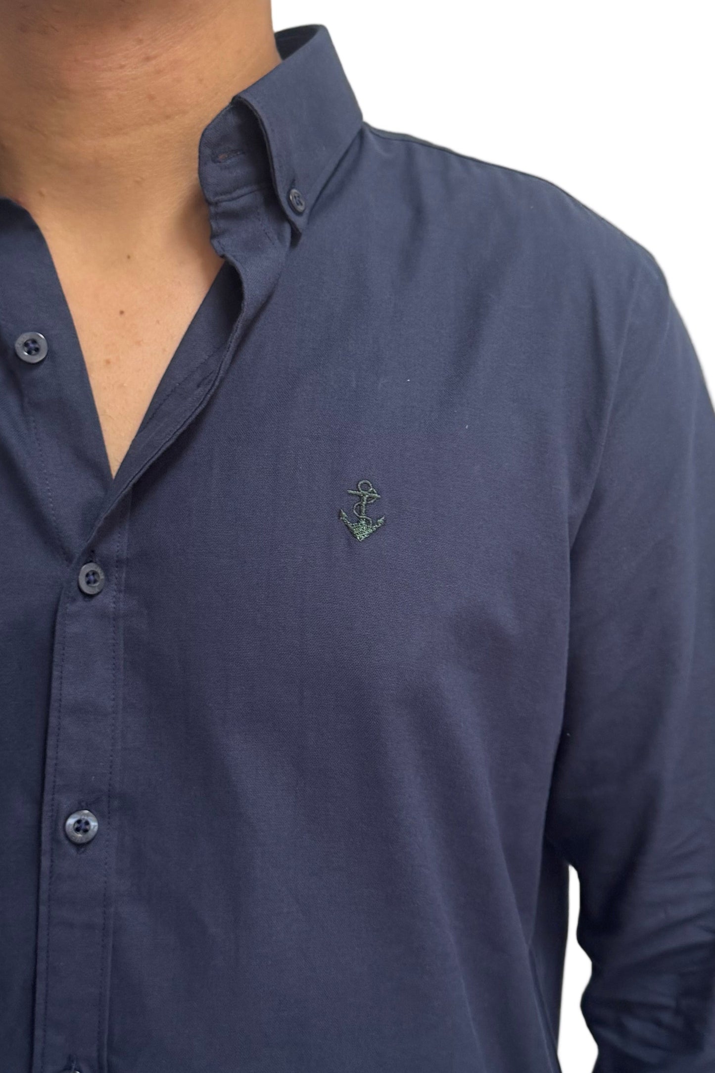 Camisa Oxford Navy