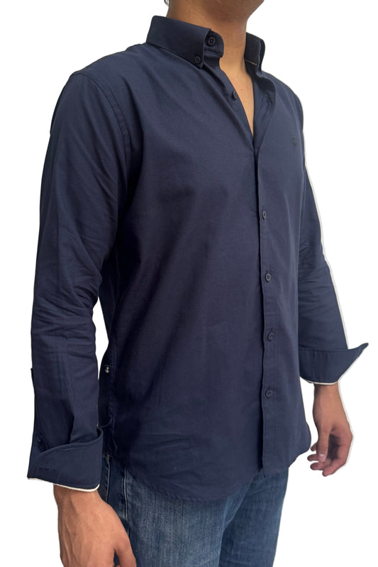 Camisa Oxford Navy