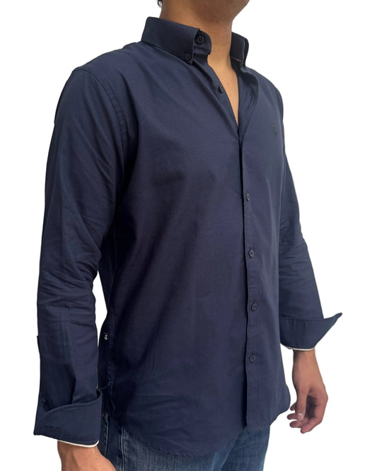 Camisa Oxford Navy