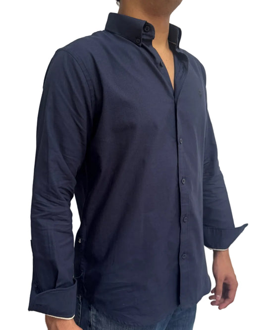 Camisa Oxford Navy