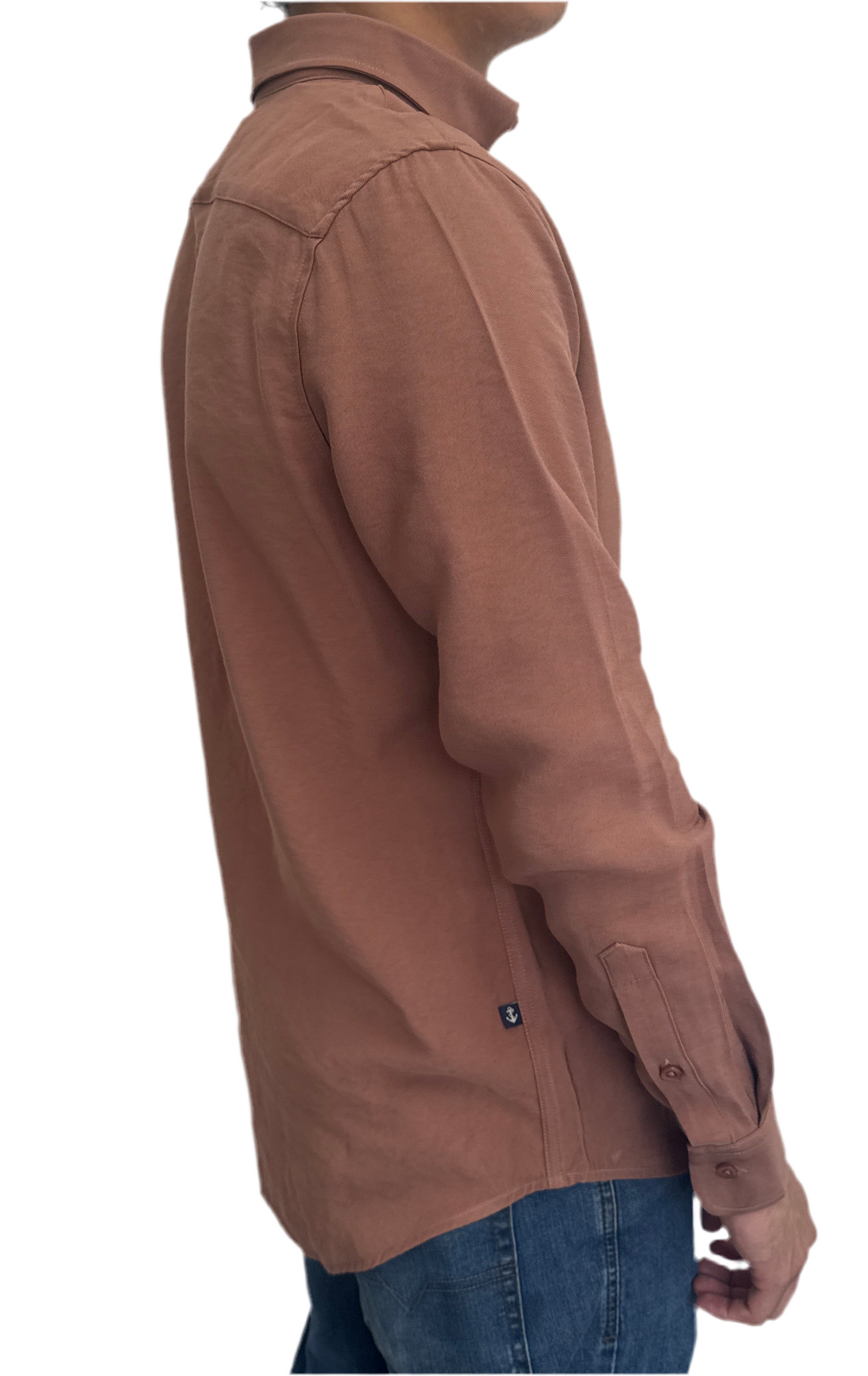 Camisa Café en rayón