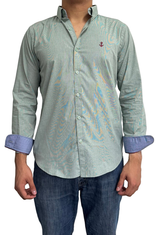 Camisa Punteado Verde