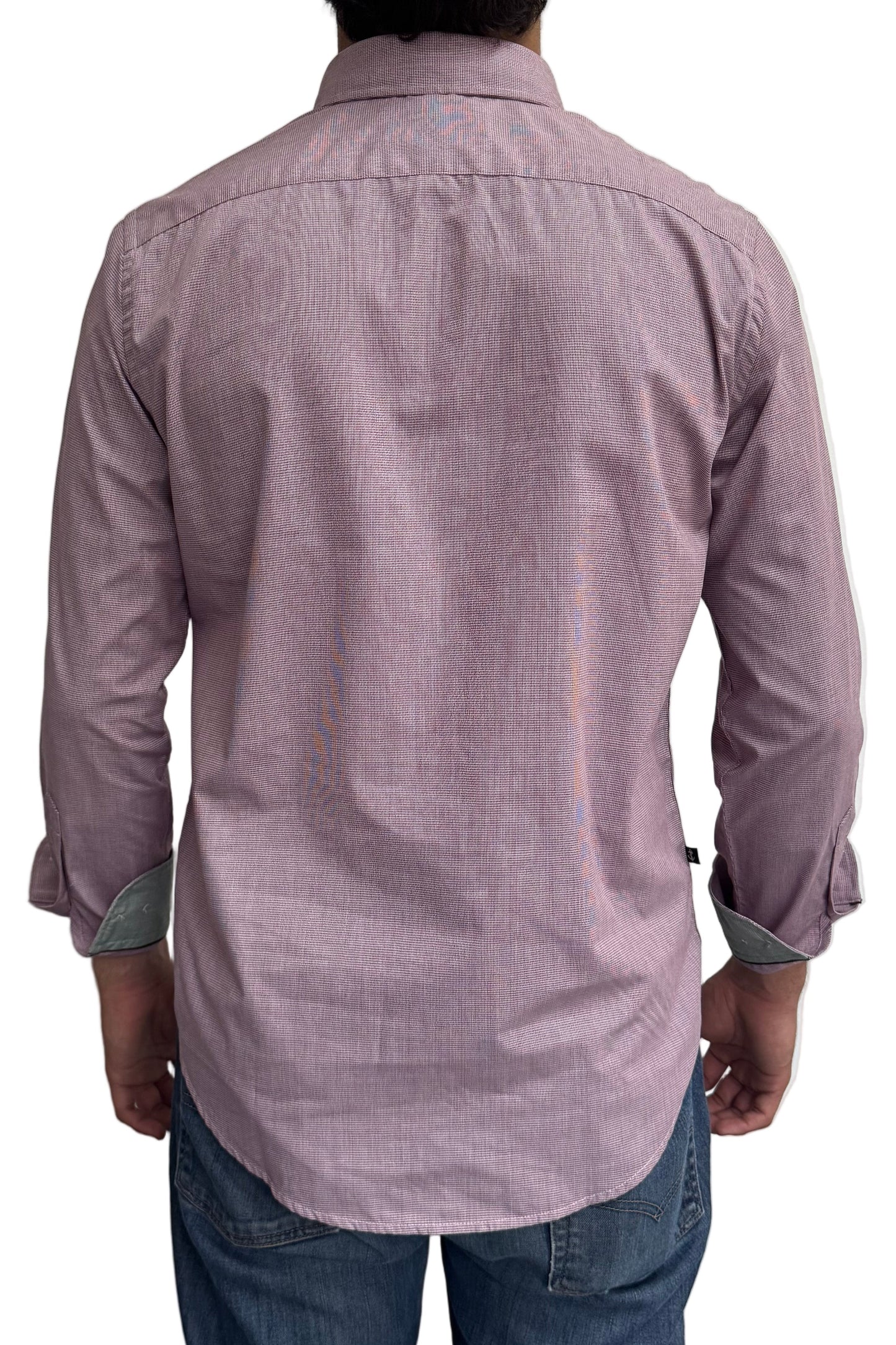 Camisa Punteado Vino