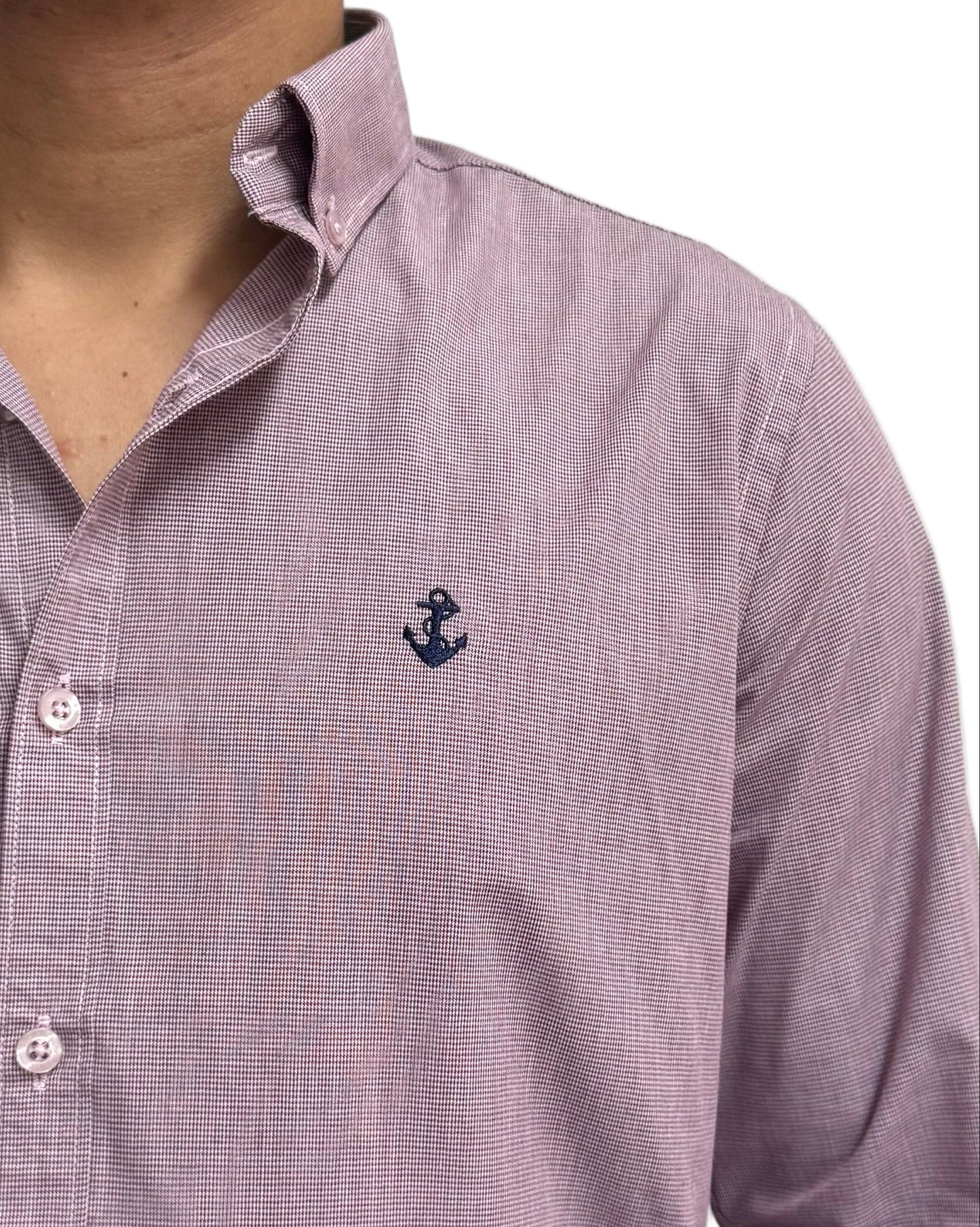 Wine Dotted Shirt