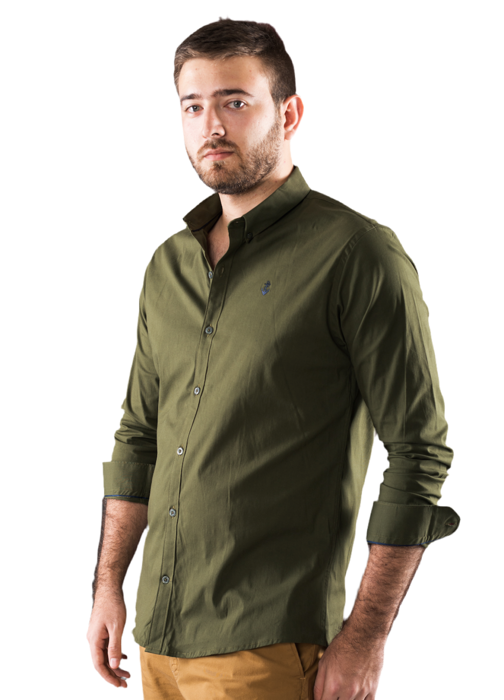 Camisas verde militar sale