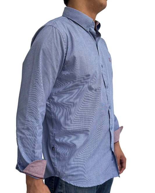 Camisa Punteado Navy