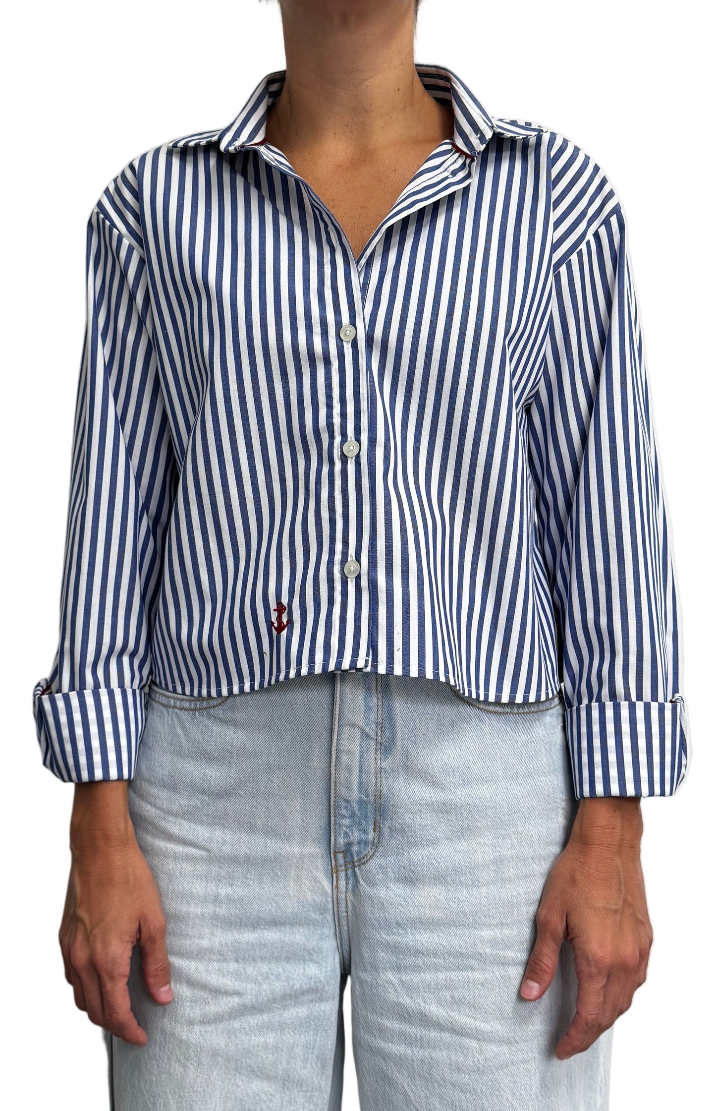 Blusa Rayas Navy