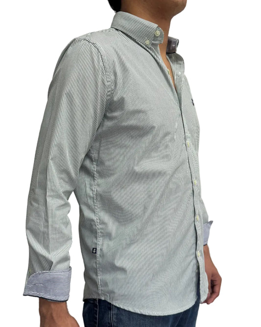 Camisa Rayas Verde