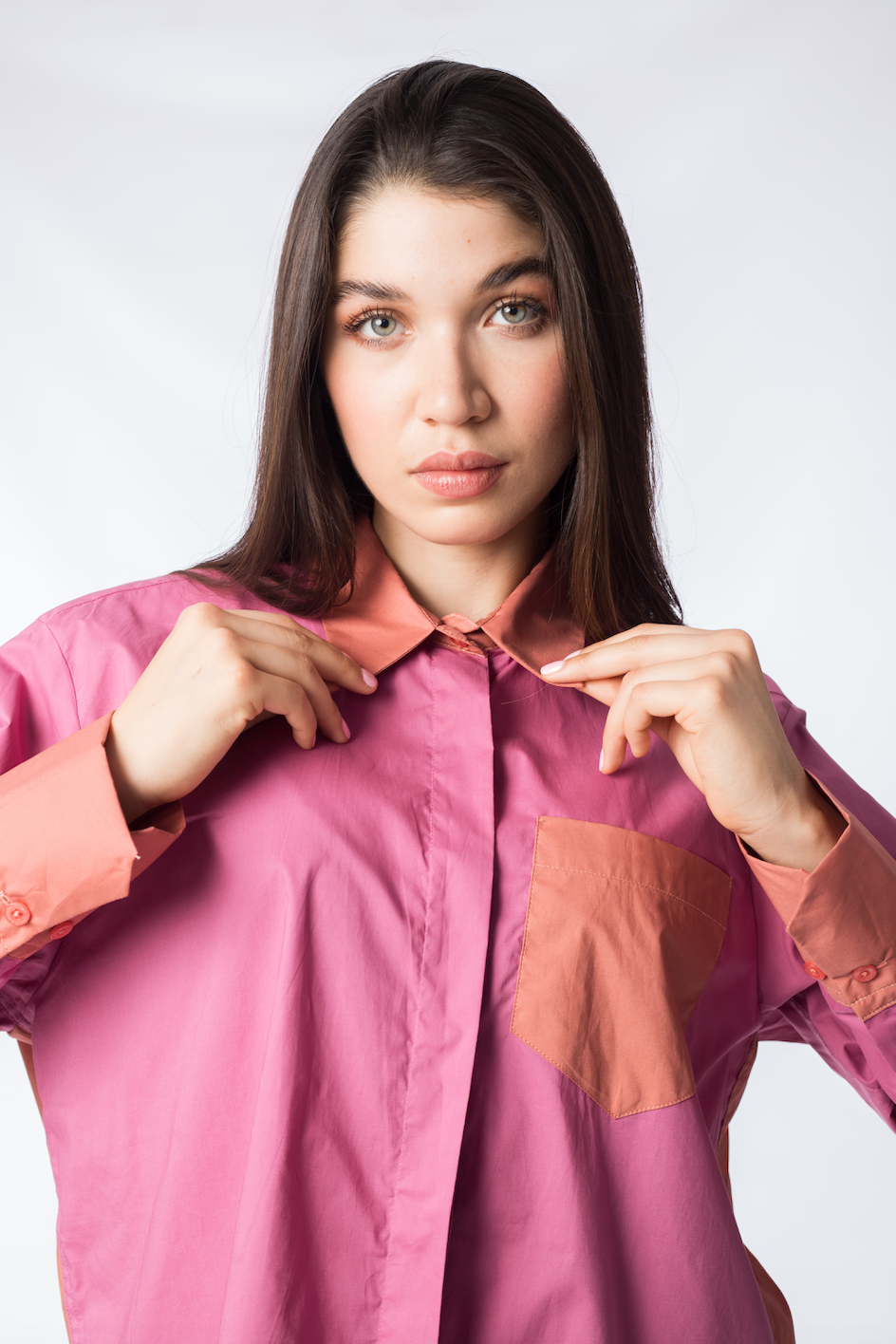 Blusón Fucsia y Palo de Rosa