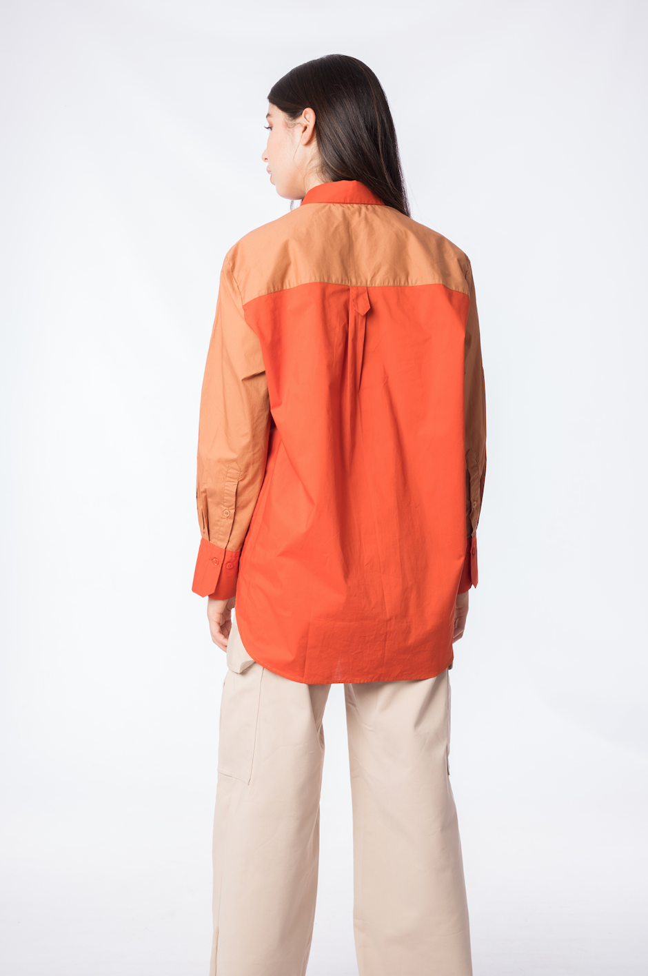 Blusón Caramelo y Naranja