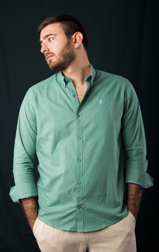 Camisa Oxford Verde