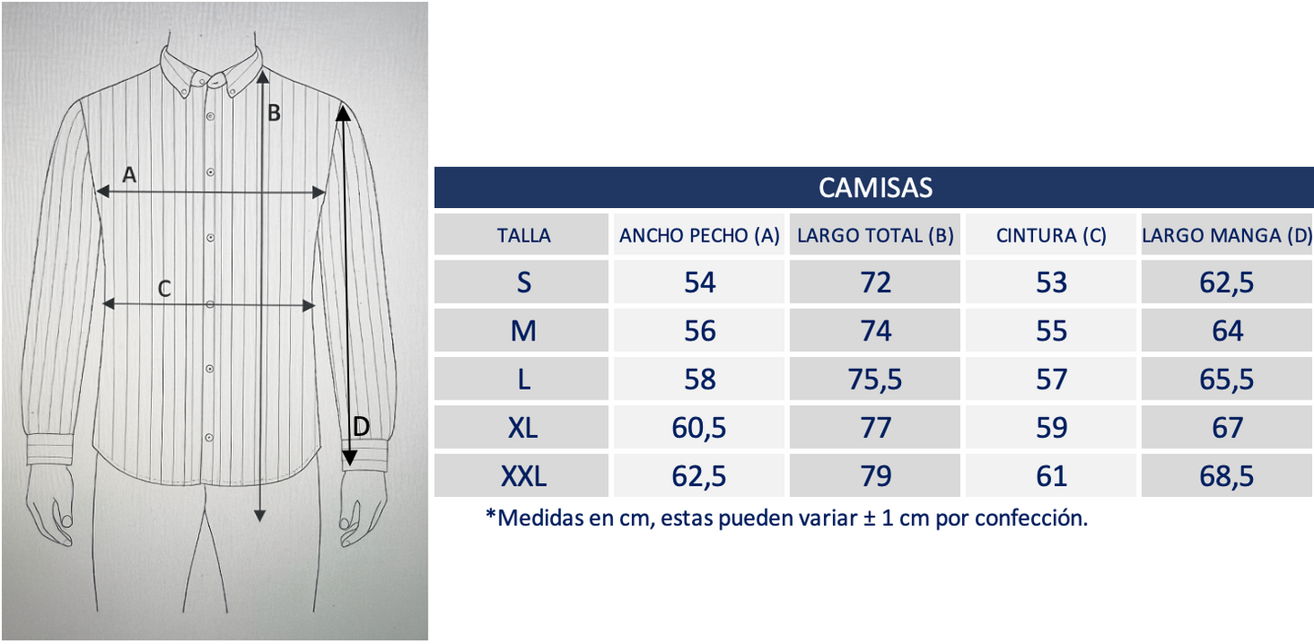 Camisa Punteado Navy