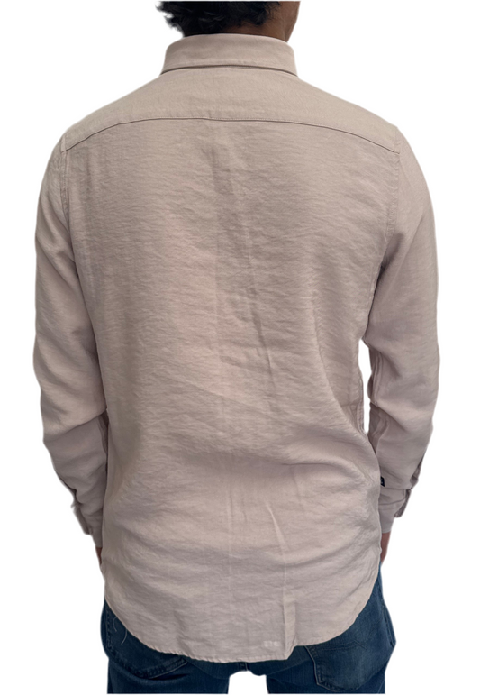 Camisa Beige en rayón