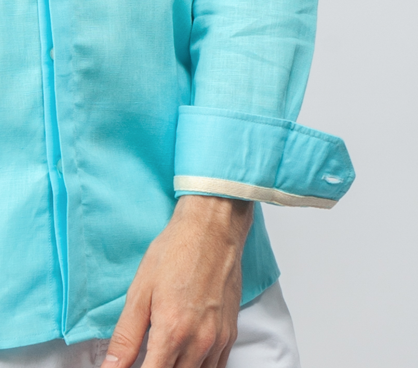 Aquamarine Linen Shirt