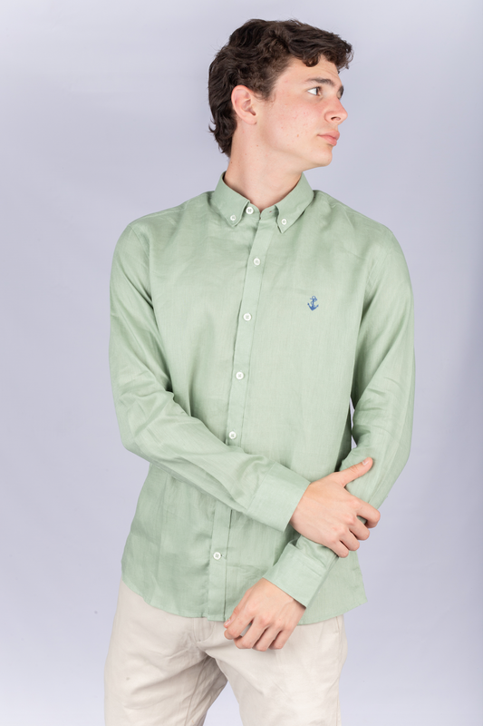 Camisa Lino Verde