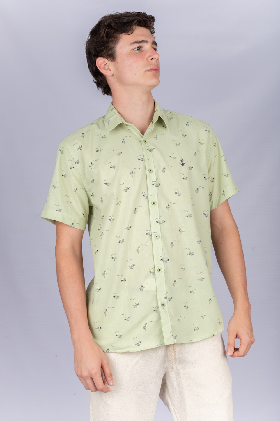 Camisa Verde Palmeras