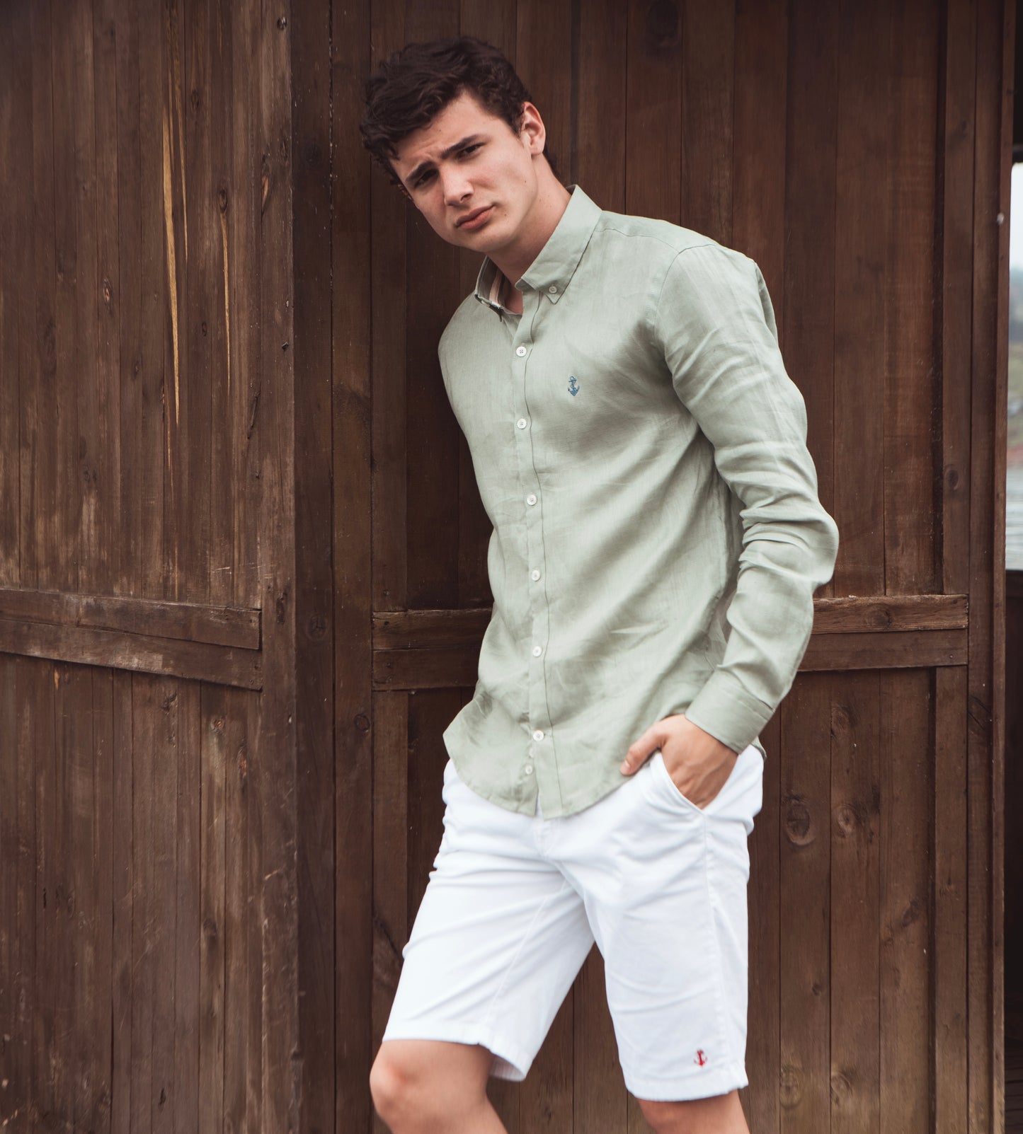 Camisa Lino Verde
