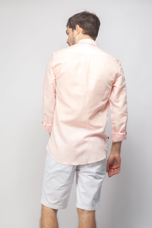 Camisa Lino Rosada