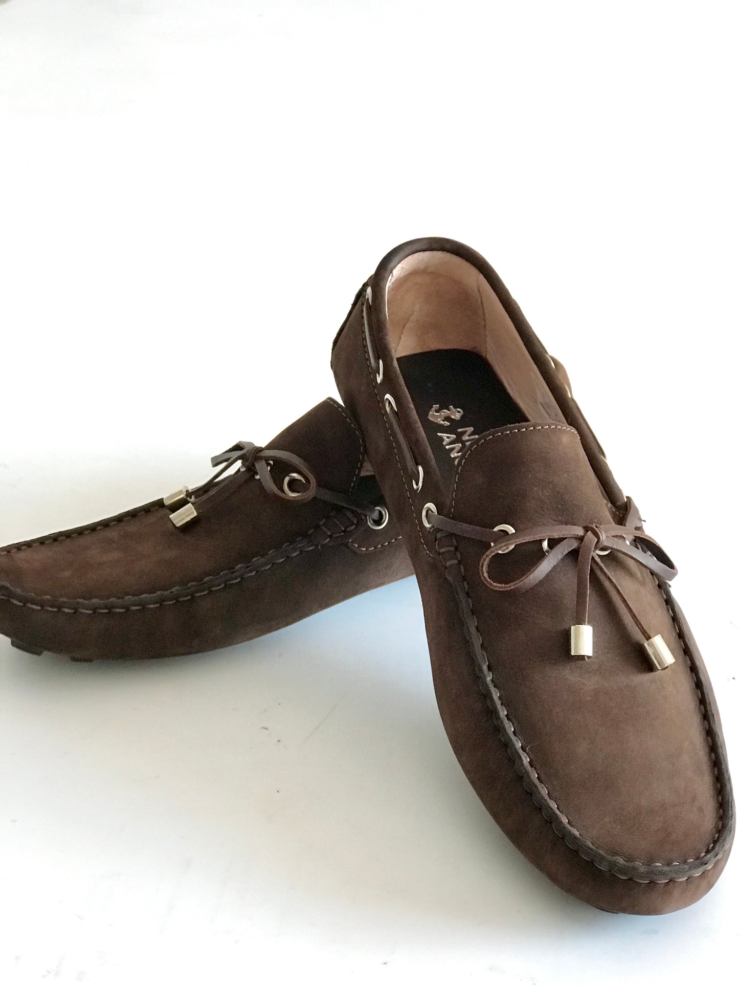 Zapatos Cafés con Cordones Cafés