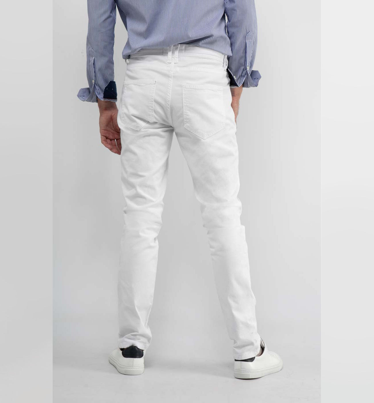 Pantalon Slim Blanco