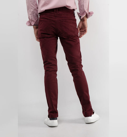 Pantalon Slim Vino