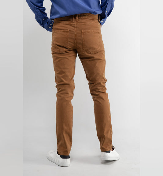 Pantalon Slim Camel