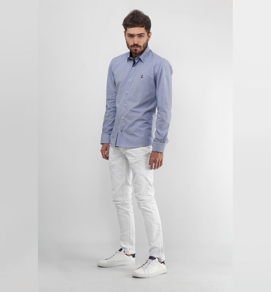 Pantalon Slim Blanco