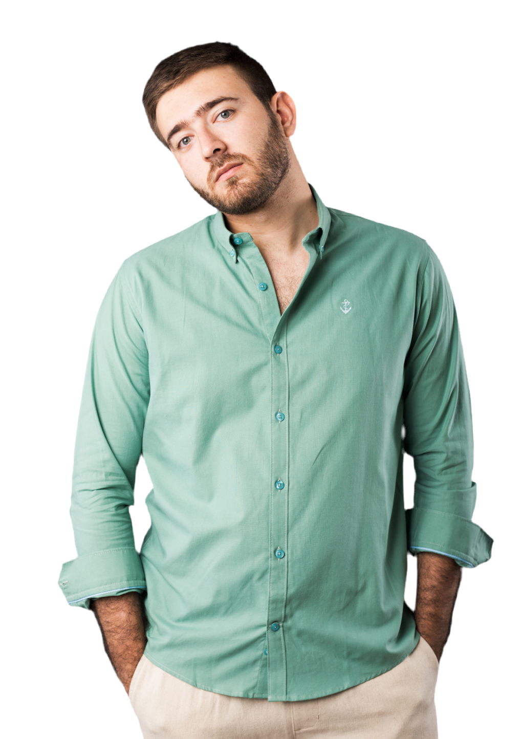 Camisa Oxford Verde