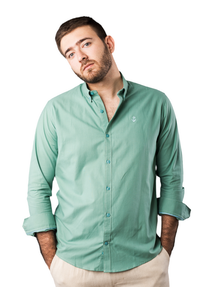 Camisa Oxford Verde Oliva