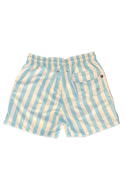 Pantaloneta Rayas Azul Claro