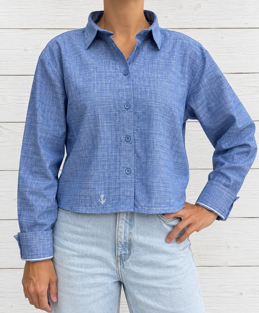 Navy Blouse
