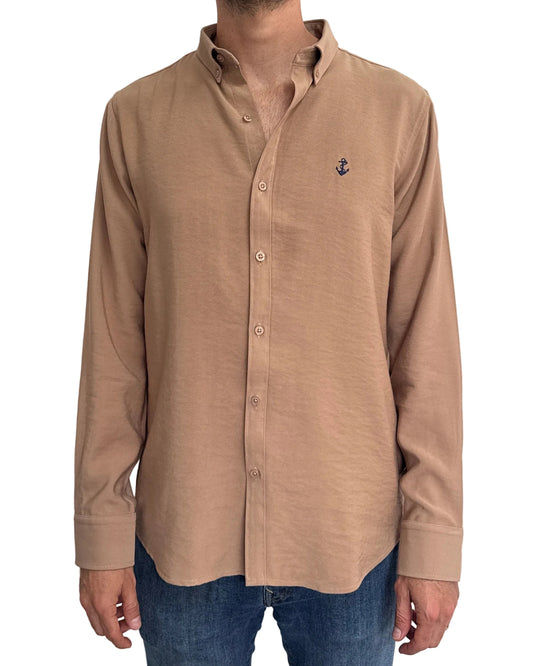 Camisa Camel en rayón