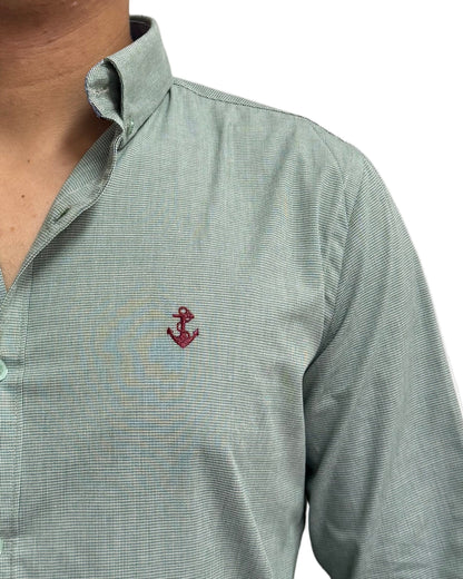 Camisa Punteado Verde