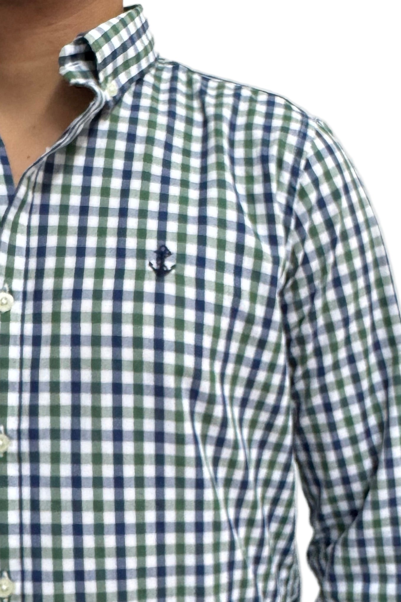 Camisa Cuadros Azul y Verde