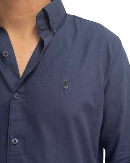 Camisa Oxford Navy