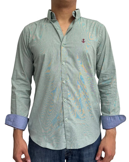 Camisa Punteado Verde