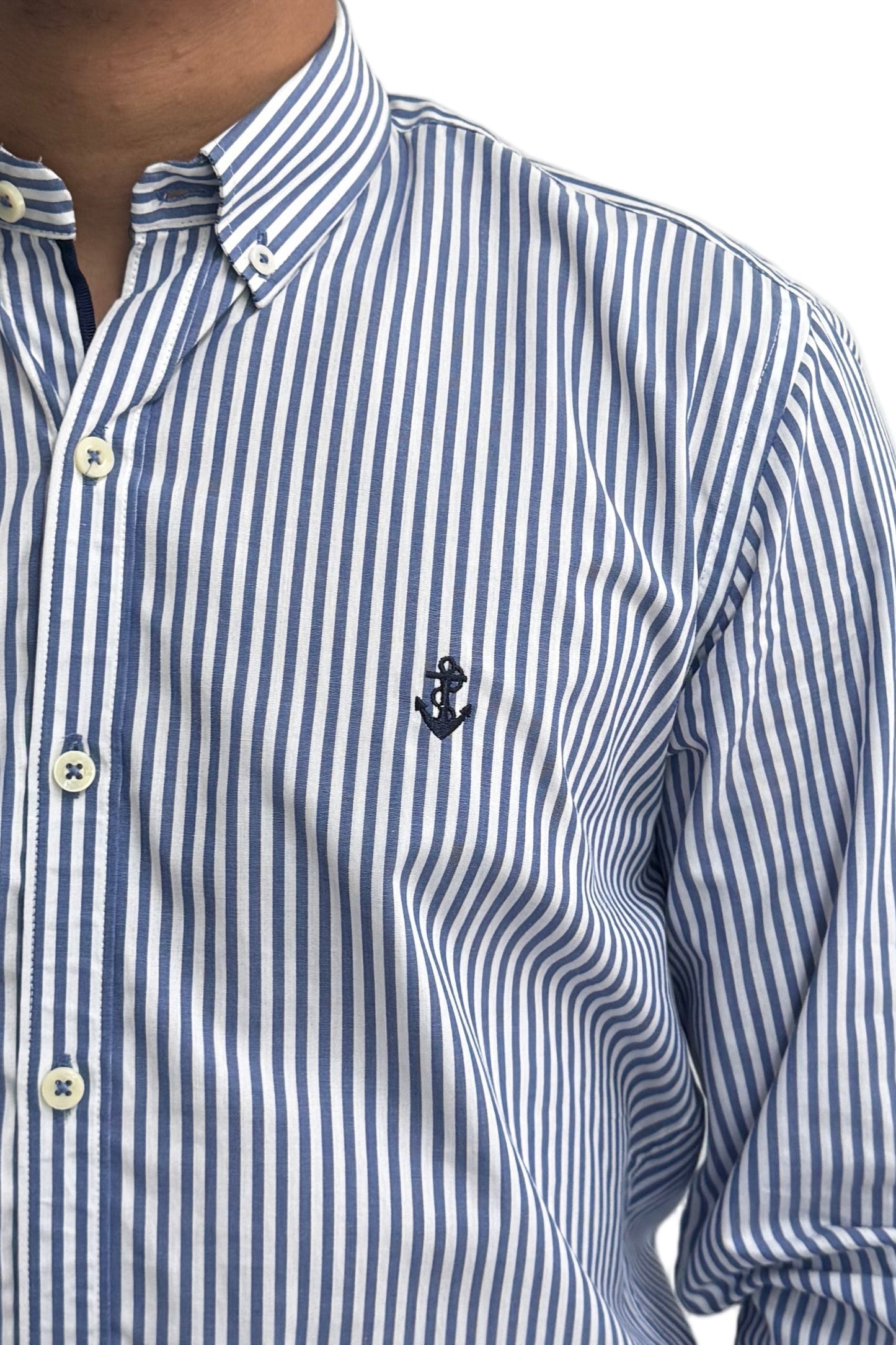 Camisa Rayas Azules a Navy