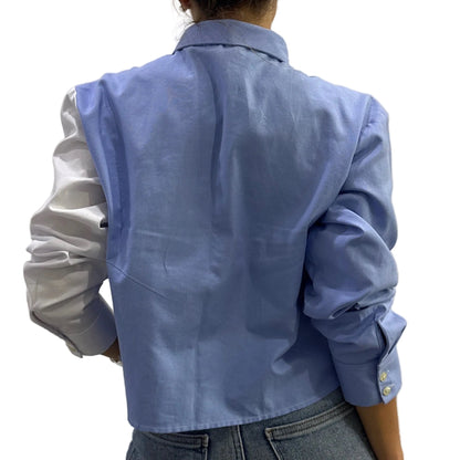 Blusa Oxford Multicolor Amarilla y Rosada
