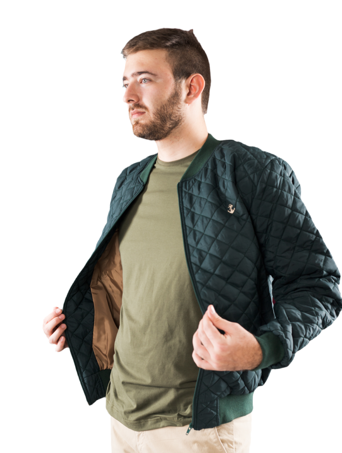 Chaqueta Verde Oscuro