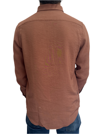 Camisa Café en rayón