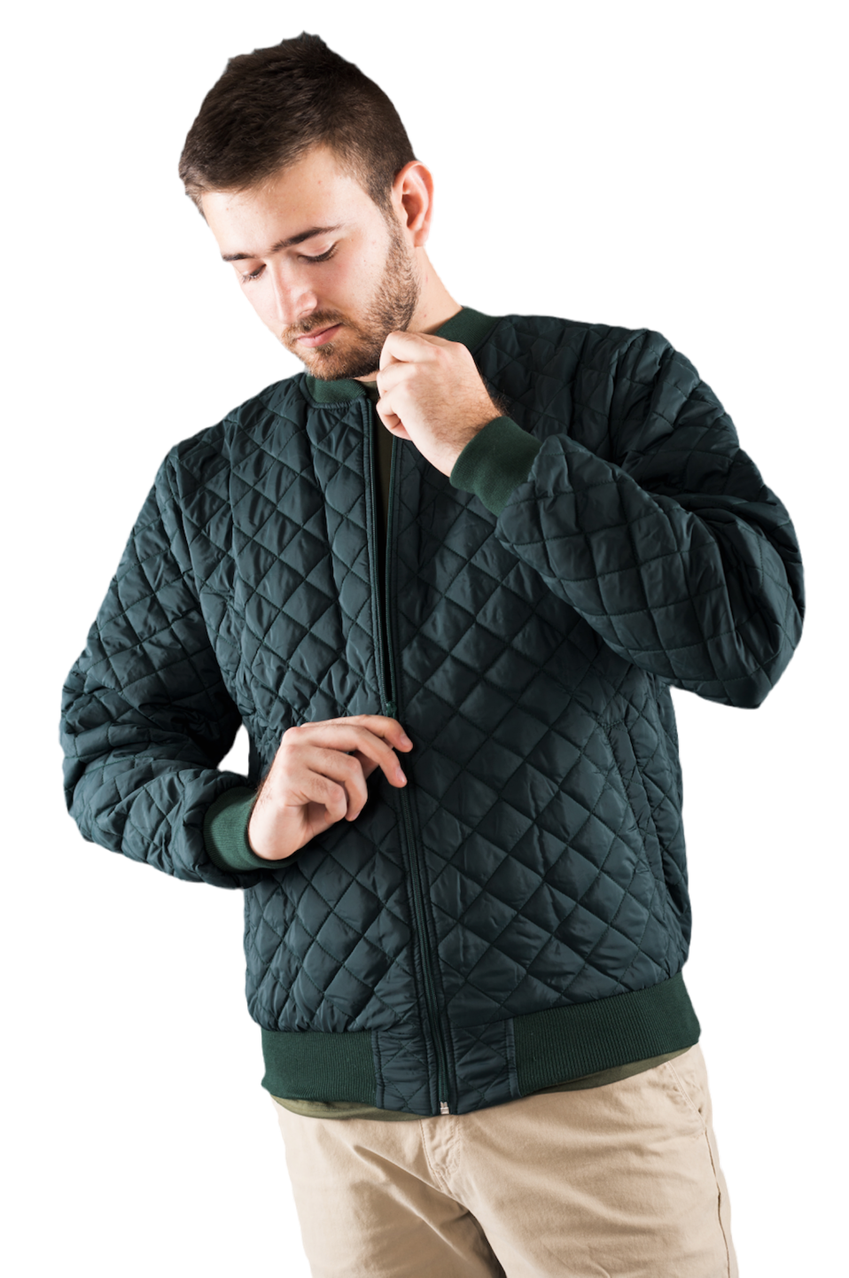 Chaqueta Verde Oscuro