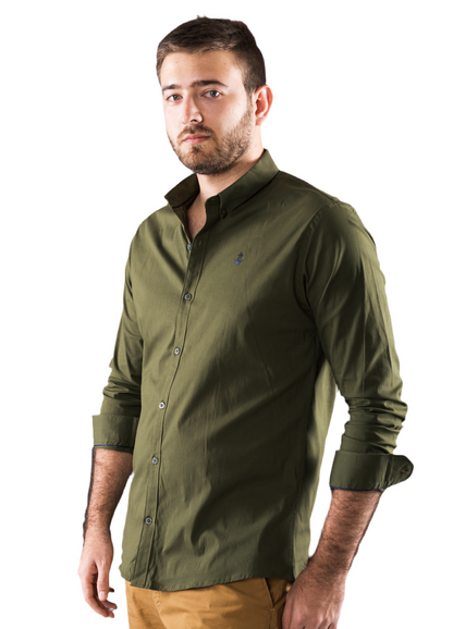 Camisa Verde Militar A Navy
