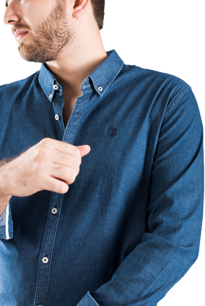 Camisa Denim A Navy