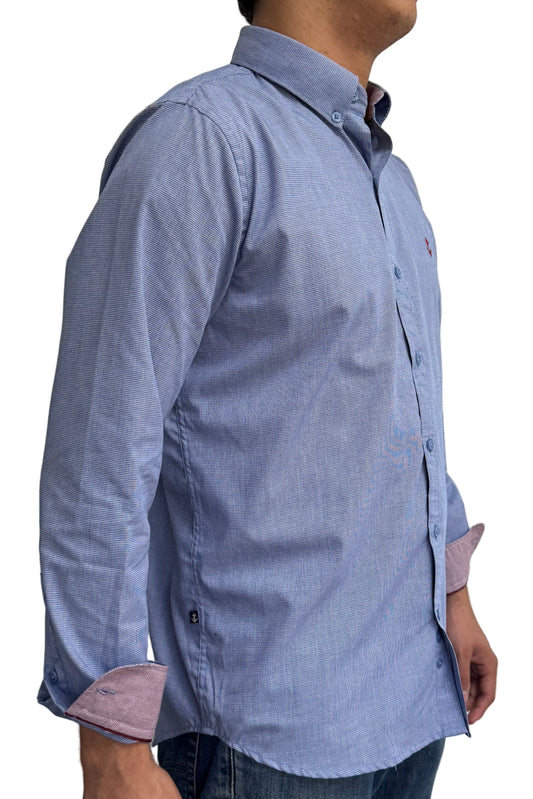 Camisa Punteado Navy