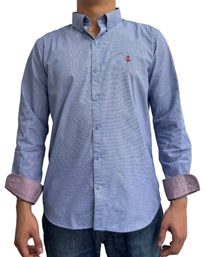 Camisa Punteado Navy