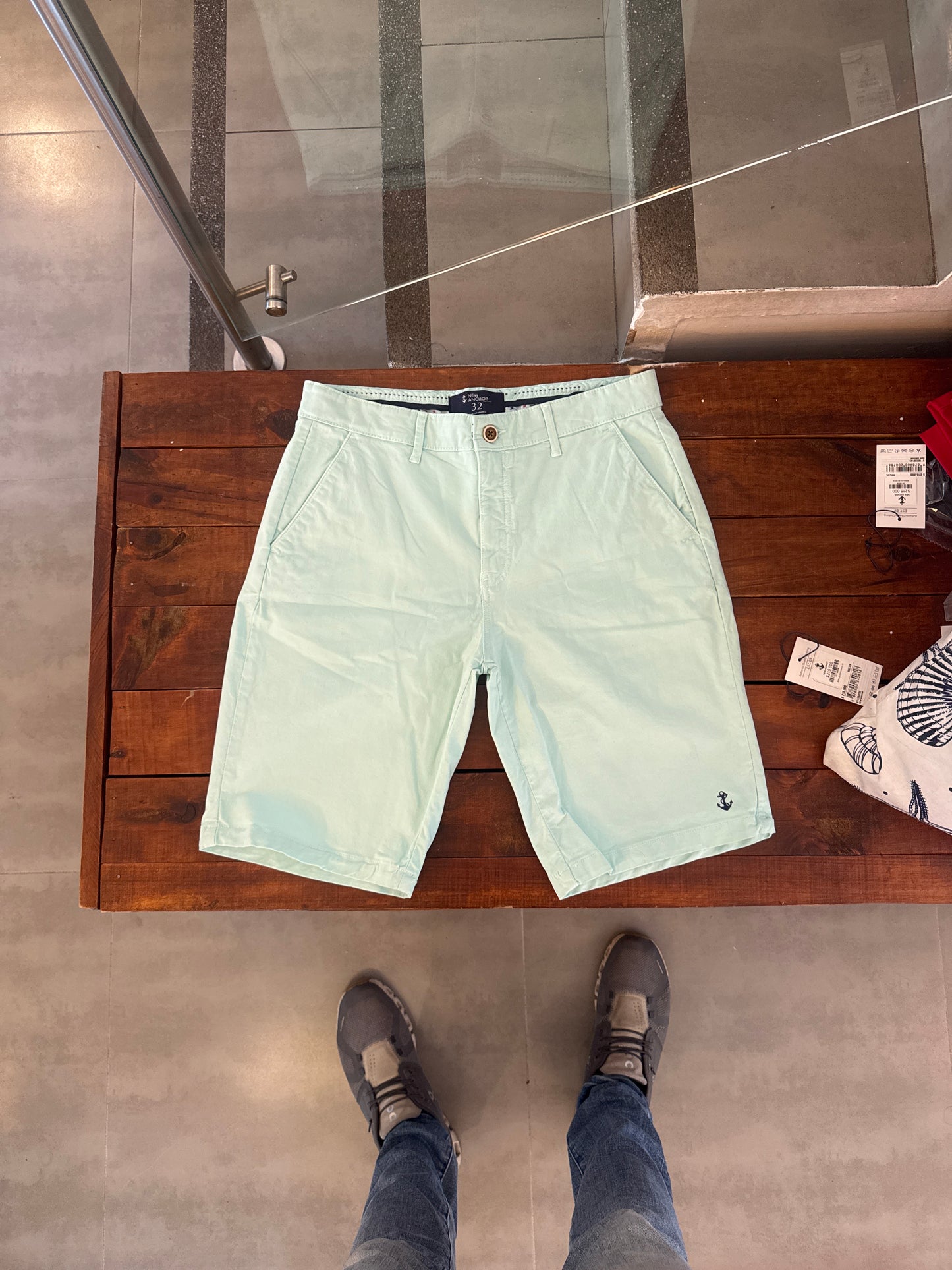Mint Green Bermuda Shorts 
