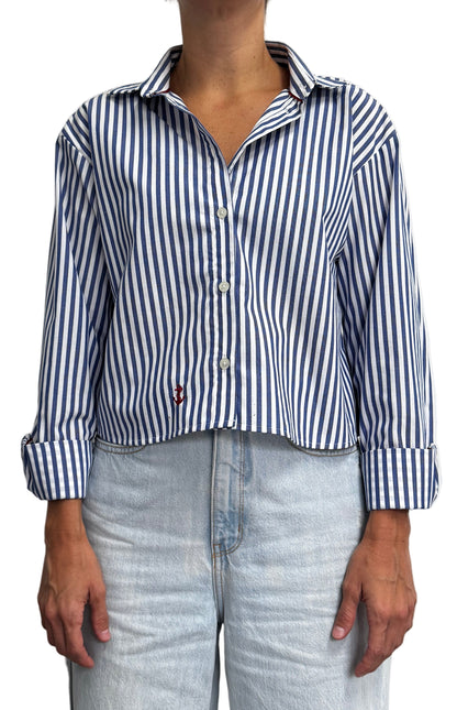 Blusa Rayas Navy